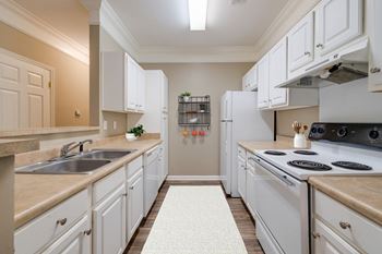 Kitchen with White Appliances
